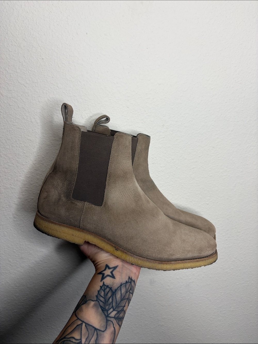 Allsaints | Men’s Tan Suede Chelsea Boots Size 9